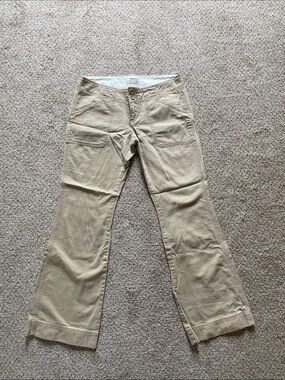 Abercrombie & Fitch Beige Cotton Pants